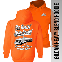 Big Ballin' Dairy Haulin' from the Titty to the City - Peterbilt - Hoodie
