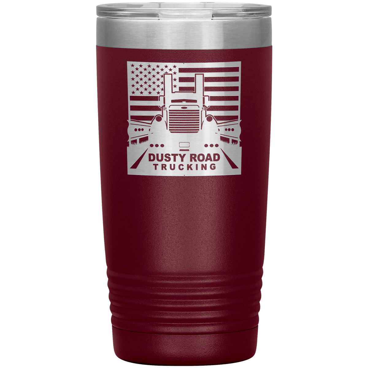 Dusty_Road_Trucking_20oz_Tumbler_20oz_Tumbler_Maroon_Mockup.png_15486785