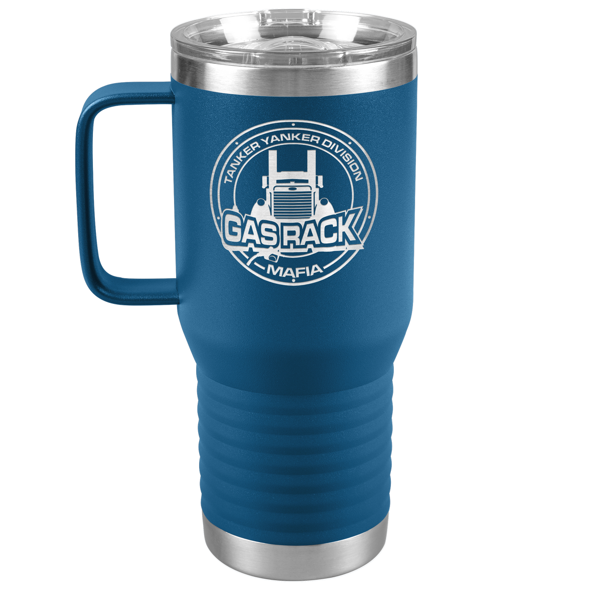 Gas_Rack_Mafia_-_Peterbilt_-_20oz_Handle_20oz_Travel_Tumbler_Blue_Mockup.png