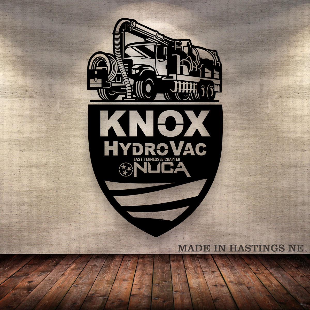 Knox Hydro Vac Metal Sign