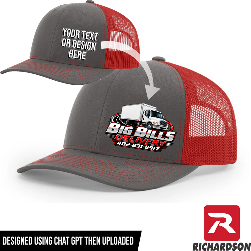 Your Text or Design Here - Richardson 112 6 Panel Hat - Free Shipping