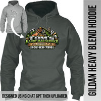 Your Text or Design Here - Front Only - Gildan Hoodie
