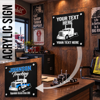 Peterbilt - Custom Acrylic Sign - Your Logo or Text Here - Free Shipping