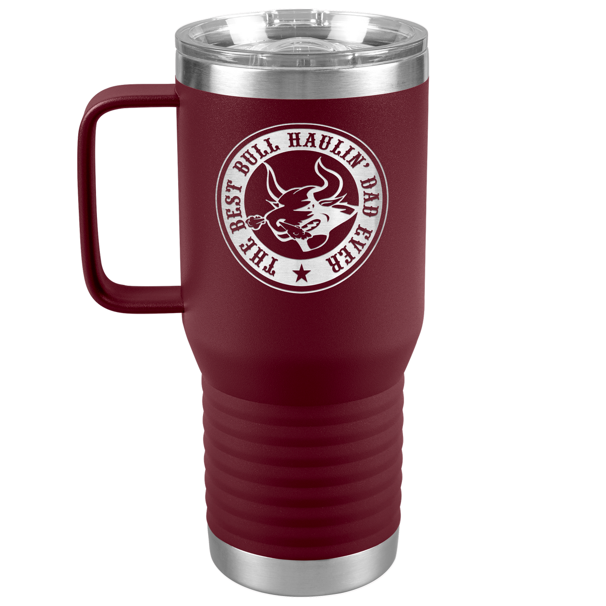 The_Best_Bull_Haulin_Dad_Ever_-_20oz_Ha_20oz_Travel_Tumbler_Maroon_Mockup.png