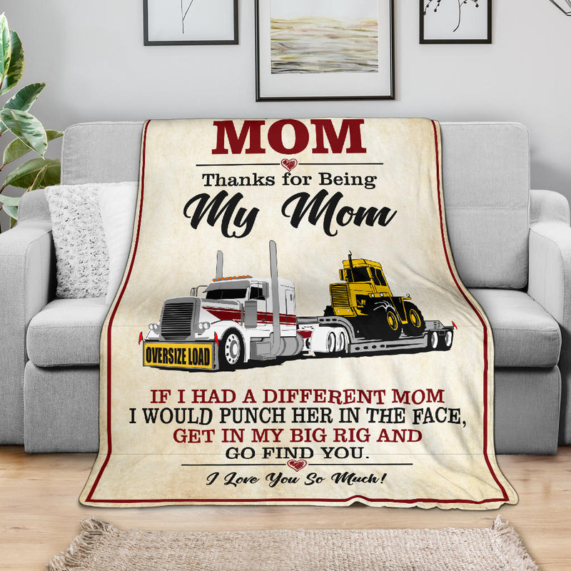 To My Amazing Mom Blanket - Peterbilt Lowboy