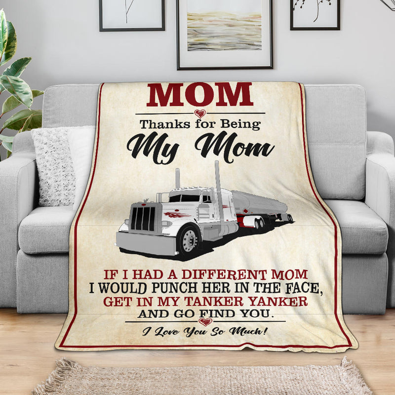 To My Amazing Mom Blanket - Peterbilt Tanker