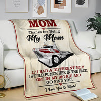 To My Amazing Mom Blanket - Kenworth W900 Day Cab