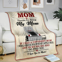 To My Amazing Mom Blanket - Peterbilt Bull Hauler
