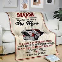 To My Amazing Mom Blanket - Peterbilt Flatbed