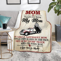 To My Amazing Mom Blanket - Peterbilt Dump Truck