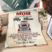 To My Amazing Mom Blanket - Peterbilt Car Hauler